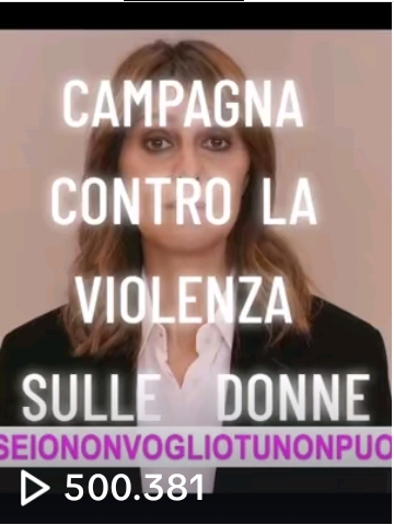 UN ARTICOLO DI QUESTO SITO,  “CAMPAGNA CONTRO LA VIOLENZA SULLE DONNE…”,  SU TIKTOK,  DOPO 24 ORE E 39 MINUTI:   500.381   VISUALIZZAZIONI,  73.079  ‘MI PIACE’…  