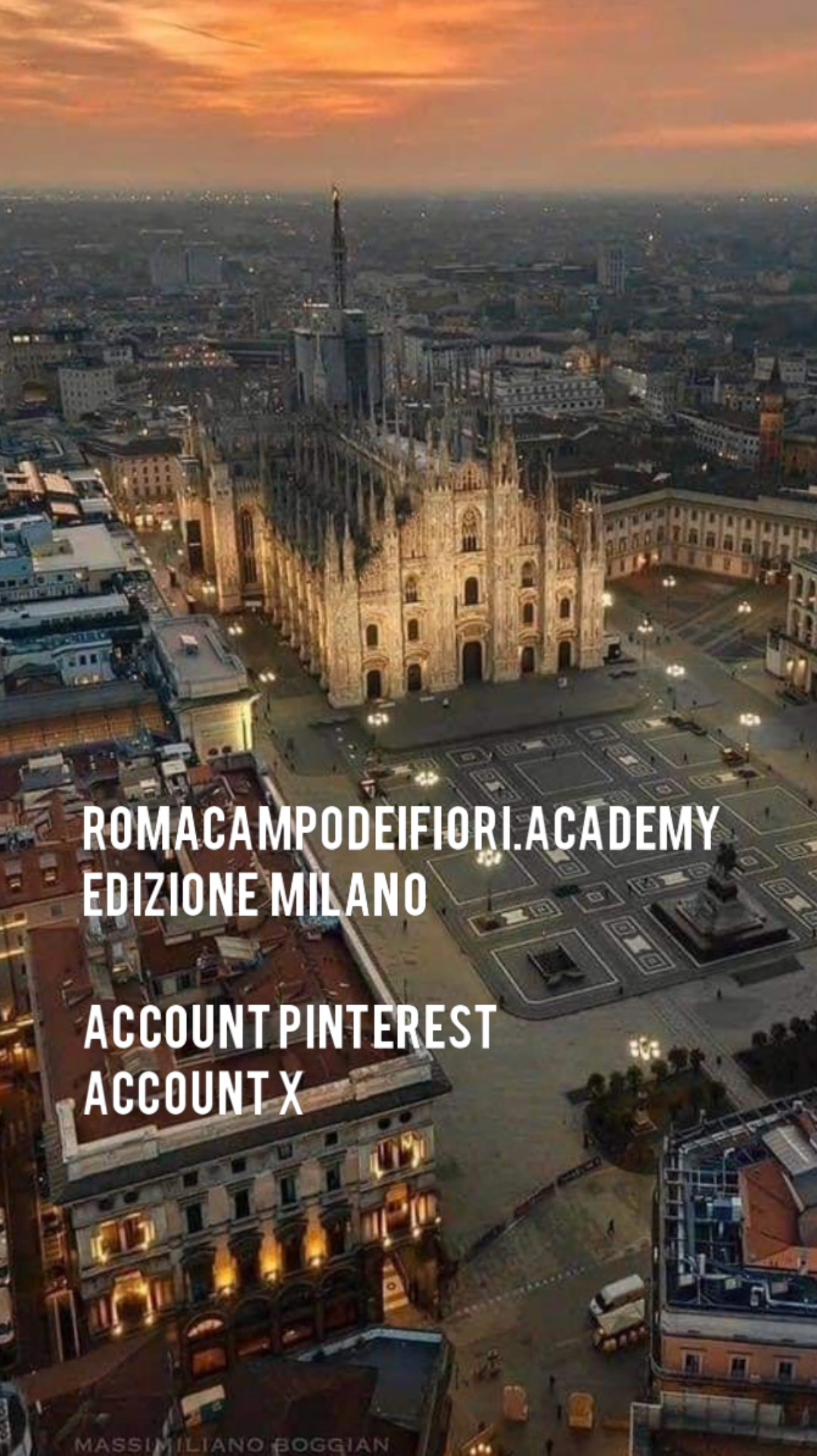 ALTRI DUE SATELLITI DI QUESTO SITO:  1  ACCOUNT  PINTEREST  E  1  ACCOUNT  X  (EX TWITTER),  ENTRAMBI  romacampodeifiori.academy – EDIZIONE MILANO  